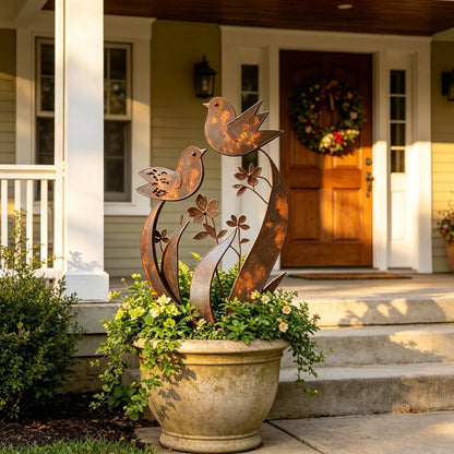 🦋🦋2026 Mother's Day Gifts 50% Off--💖🎁Bird & Wildflower Metal Garden Stake